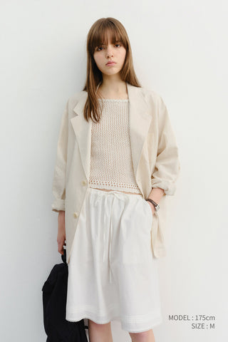 UNISEX SOFT TAILORED JACKET CREAM