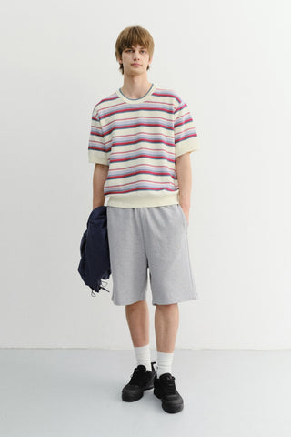 UNISEX PIGMENT RELAXED BEACH SHORTS MELANGE GREY