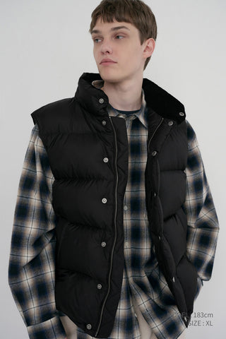 UNISEX GOOSE DOWN VEST BLACK