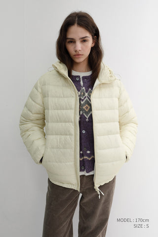 UNISEX LIGHT GOOSE DOWN JACKET SEA SALT