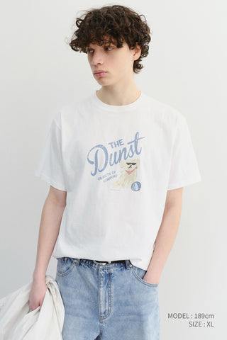 UNISEX DRAWING PUPPY T-SHIRT OFF WHITE