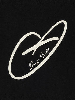 UNISEX HEART D LOGO T-SHIRT BLACK