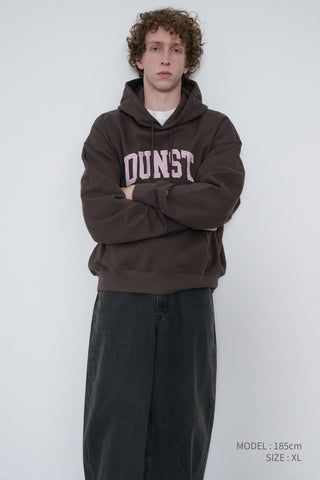 UNISEX ARCH LOGO HOODIE BROWN