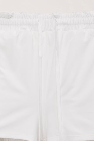 MINI VOLUMED SKIRT WHITE