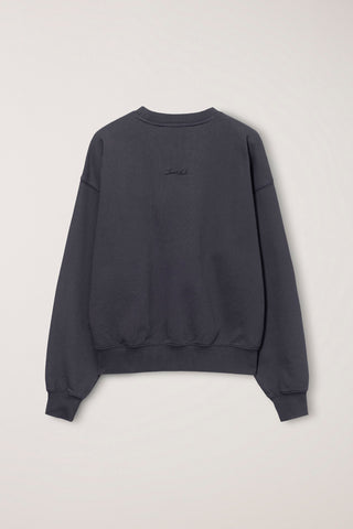 UNISEX GARMENT DYED SWEATSHIRT WASHED BLACK