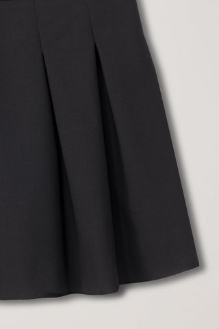 PLEATS MINI SKIRT BLACK