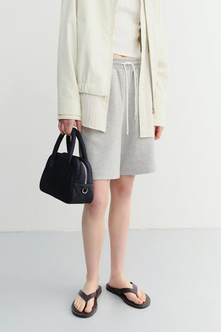 NYLON BOSTON TOTE BAG NAVY