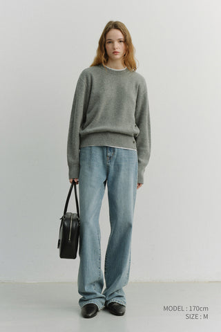 90S WIDE LEG NEW JEANS LIGHT BLUE