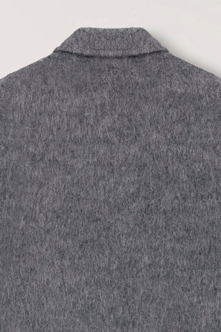 UNISEX ALPACA BLAZER COAT MELANGE GREY