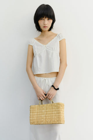 2-WAY SHOULDER BLOUSE WHITE