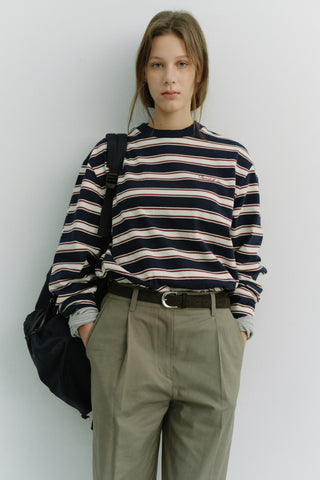 UNISEX STRIPED T-SHIRT NAVY STRIPE