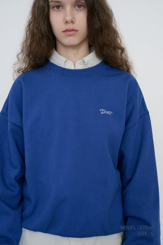 UNISEX GARMENT DYED SWEATSHIRT BLUE