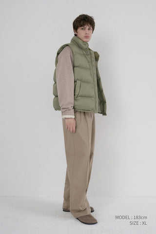 UNISEX GOOSE DOWN VEST SAGE GREEN