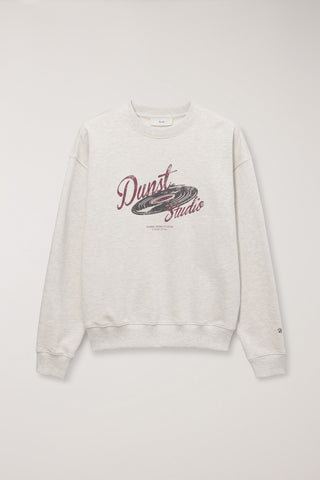 UNISEX VINYL SWEATSHIRT OATMEAL MELANGE
