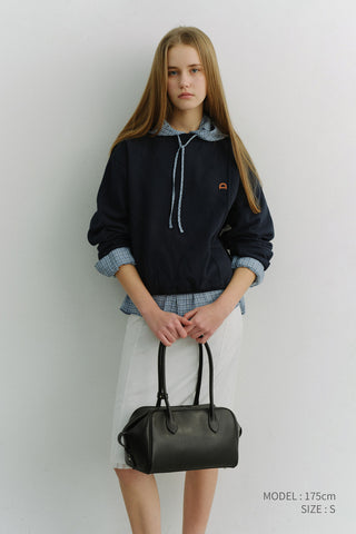 UNISEX DUNST LOGO CREASE SWEATSHIRT FRENCH NAVY