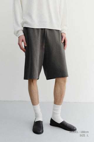 UNISEX PIGMENT RELAXED BEACH SHORTS CHARCOAL GREY