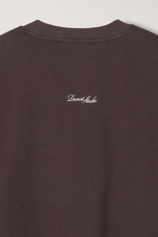 UNISEX SLOGAN SWEATSHIRT BROWN