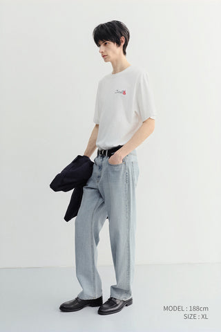 UNISEX MARINE LOGO T-SHIRT OFF WHITE