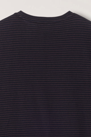 UNISEX MUTED STRIPED T-SHIRT BROWN