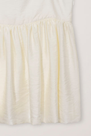 FLARED BUSTIER BLOUSE IVORY