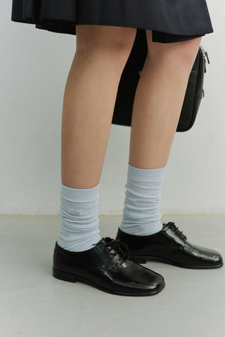 SHEER KNEE SOCKS PALE BLUE