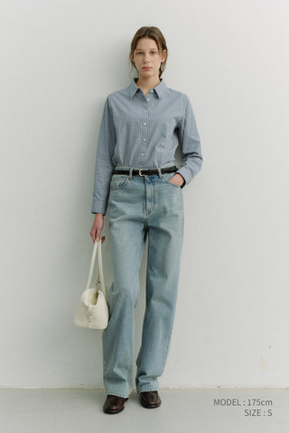 2-WAY ESSENTIAL CHECKED SHIRT BLUE CHECK