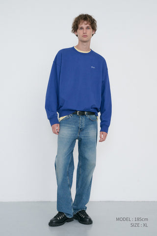 UNISEX GARMENT DYED SWEATSHIRT BLUE