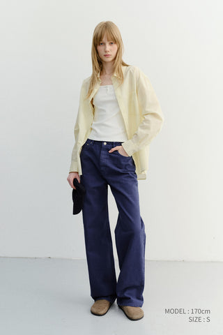 UNISEX SUMMER BREEZE STRIPED OVERSHIRT BUTTER