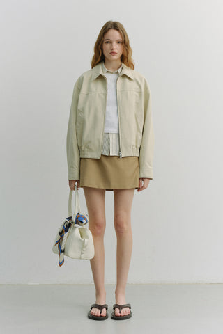 SOFT FRAME COMPACT SHOULDER BAG IVORY