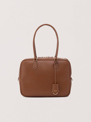 CLASSIC 28 LEATHER BAG TAN