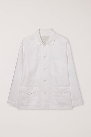 UNISEX CHORE JACKET WHITE