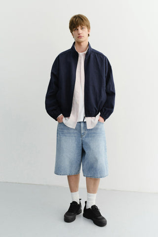 CLASSIC BAGGY DENIM SHORTS LIGHT BLUE