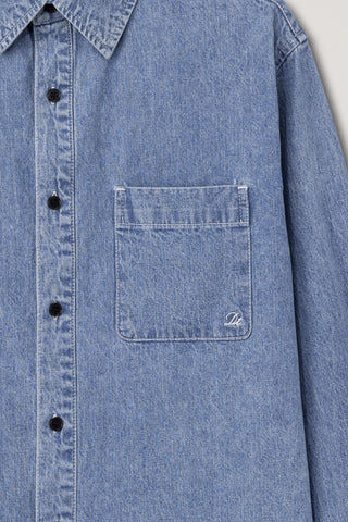 UNISEX OVERSIZED DENIM SHIRT LIGHT BLUE