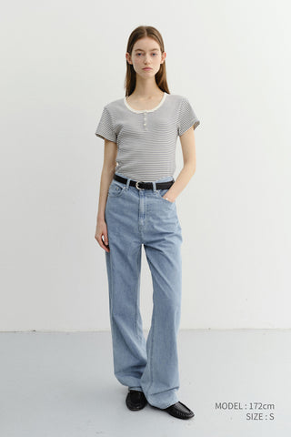 SUMMER STRAIGHT JEANS LIGHT BLUE