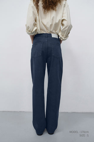 ESSENTIAL STRAIGHT COLORED JEANS BLUE NAVY