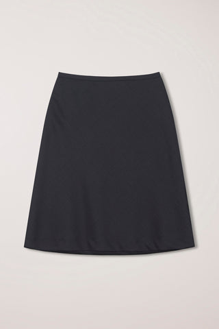 BIAS MIDI CHECKED SKIRT BLACK CHECK