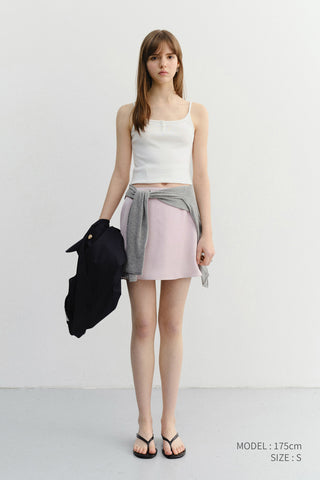 PETIT SLEEVELESS TOP OFF WHITE