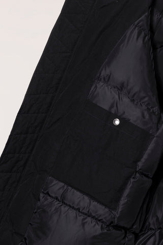 UNISEX GOOSE DOWN PARKA JACKET BLACK