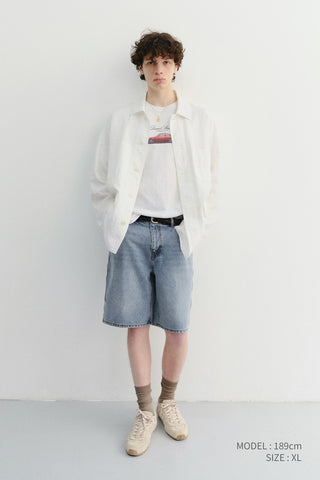 UNISEX SUMMER HOLIDAY CAR T-SHIRT OFF WHITE