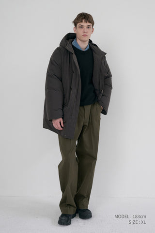UNISEX GOOSE DOWN PARKA JACKET MUSHROOM