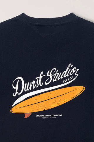 UNISEX SUMMER HOLIDAY SURF BOARD T-SHIRT FRENCH NAVY