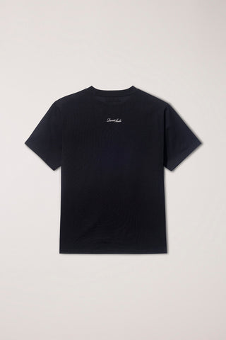 UNISEX APPLIQUE YACHT T-SHIRT BLACK