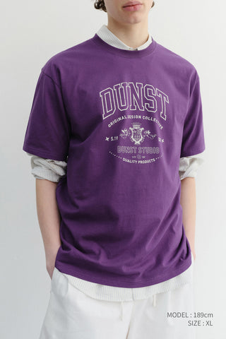 UNISEX CUPID ARCH LOGO T-SHIRT DEEP PURPLE