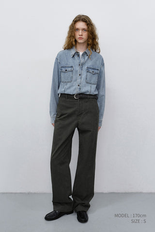 UNISEX CLASSIC DENIM SHIRT LIGHT BLUE