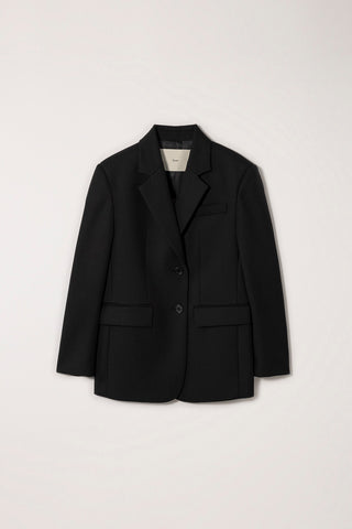ESSENTIAL 2 BUTTON WOOL BLAZER BLACK