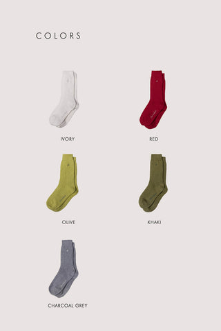 CLASSIC LOGO SOCKS KHAKI