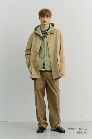 UNISEX COTTON CHORE JACKET BEIGE