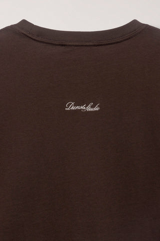 UNISEX CLASSIC LOGO T-SHIRT BROWN