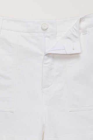 COTTON SAFARI SHORTS WHITE