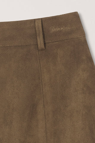 ALTER-SUEDE MINI SKIRT BROWN